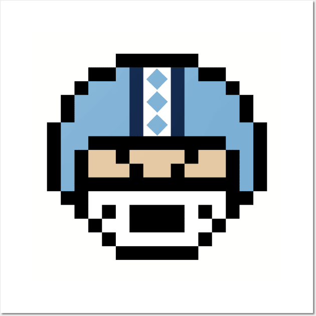 8-Bit Helmet - North Carolina Wall Art by The Pixel League